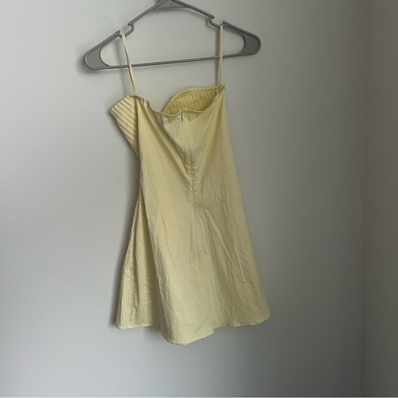 NEW MANNATT GUPTA Strapless Mini Dress in Yellow Women's Small - Picture 8 of 9